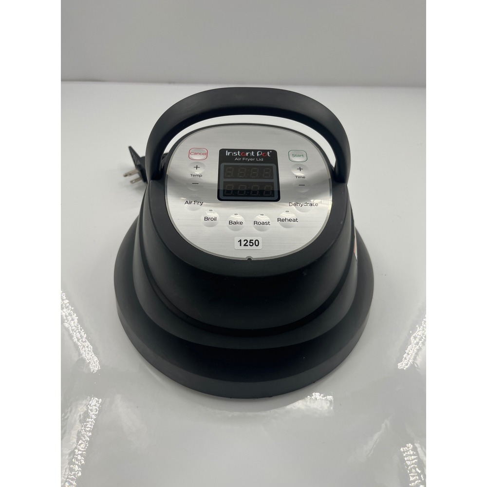 Instant Pot Air Fryer Lid for 6 Quart Pressure Cooker Black Stainless Steel